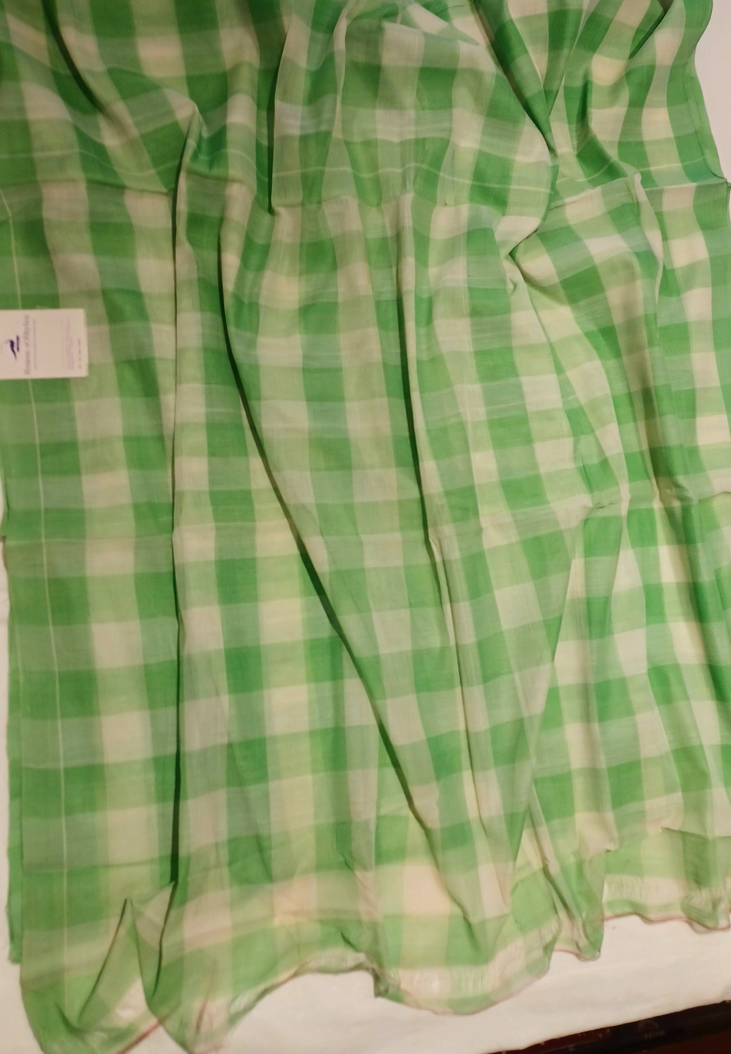 Bobbili Handloom Cotton Checks Saree